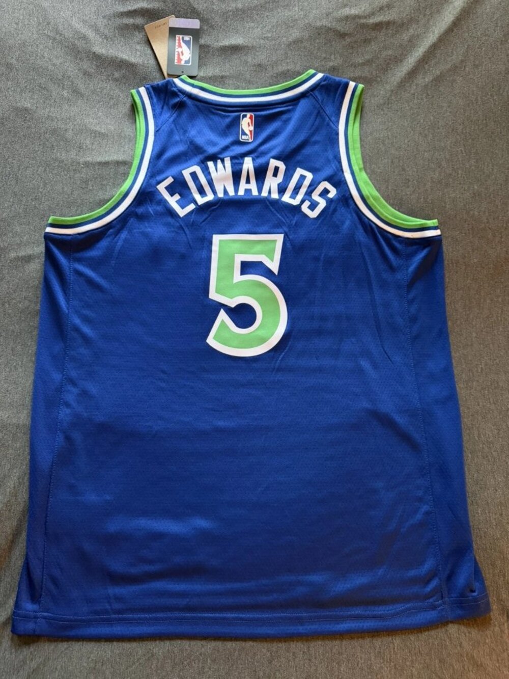 Anthony Edwards Blue Stitched Jersey